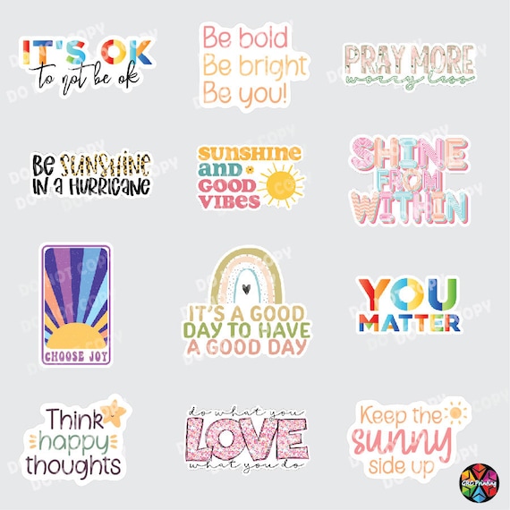 Inspirational Sticker Packdie Cut Stickeryou Matterbe Etsy