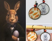 Cabochon rabbit carrot