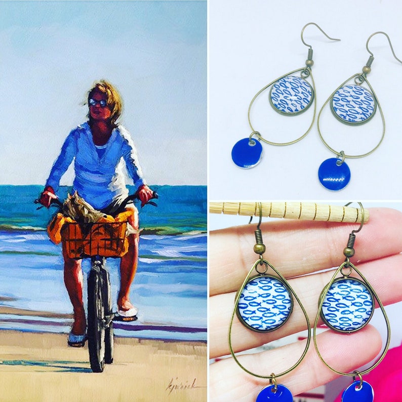 Blue fish drops