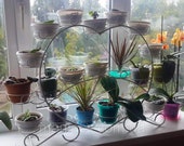 Indoor plant stand Tall plant stand Indoor planter Multi tier pot stand Stand for flowers quot Violet on 20 flowerpots quot