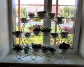 Indoor plant stand Tall plant stand Indoor planter Multi tier pot stand Stand for flowers quot Violet on 17 flowerpots quot