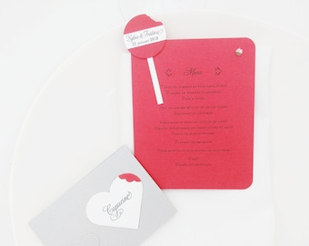 Menu mariage gourmandise - personnalisable - KlrKrea