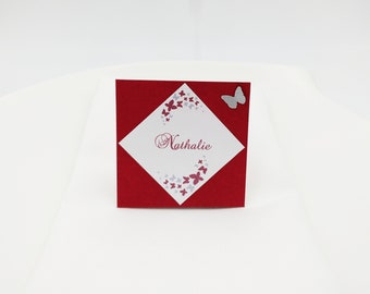 Marque places Papillon - mariage baptême - personnalisable - KlrKrea