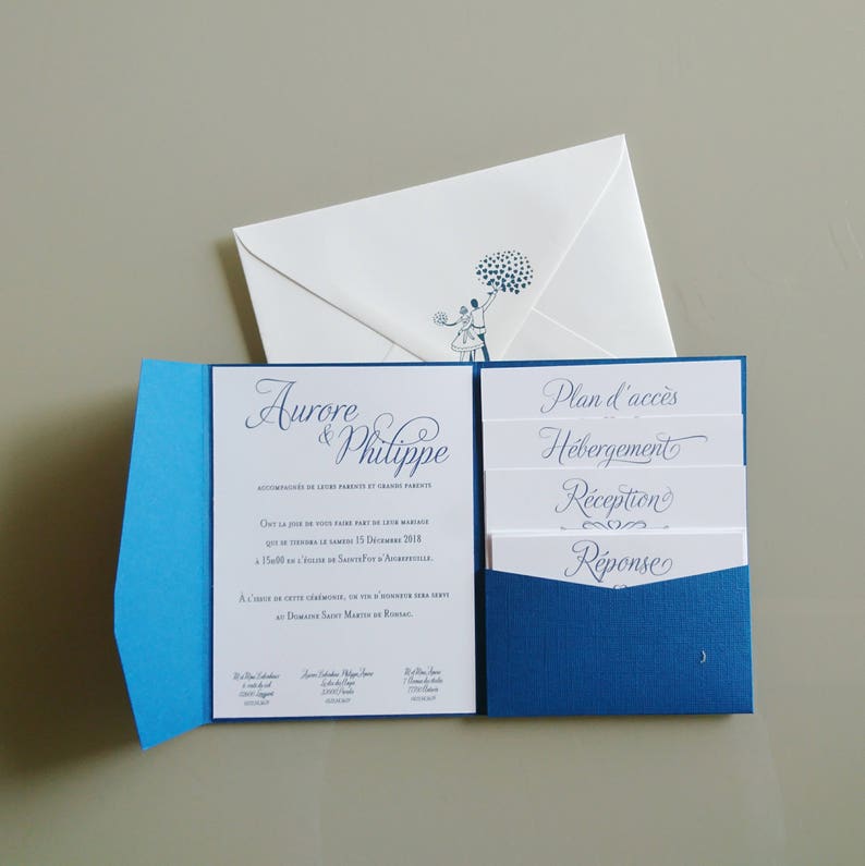 fairy KlrKrea Princess customizable Wedding invitation wedding invitation wedding pocketfold wedding romantic