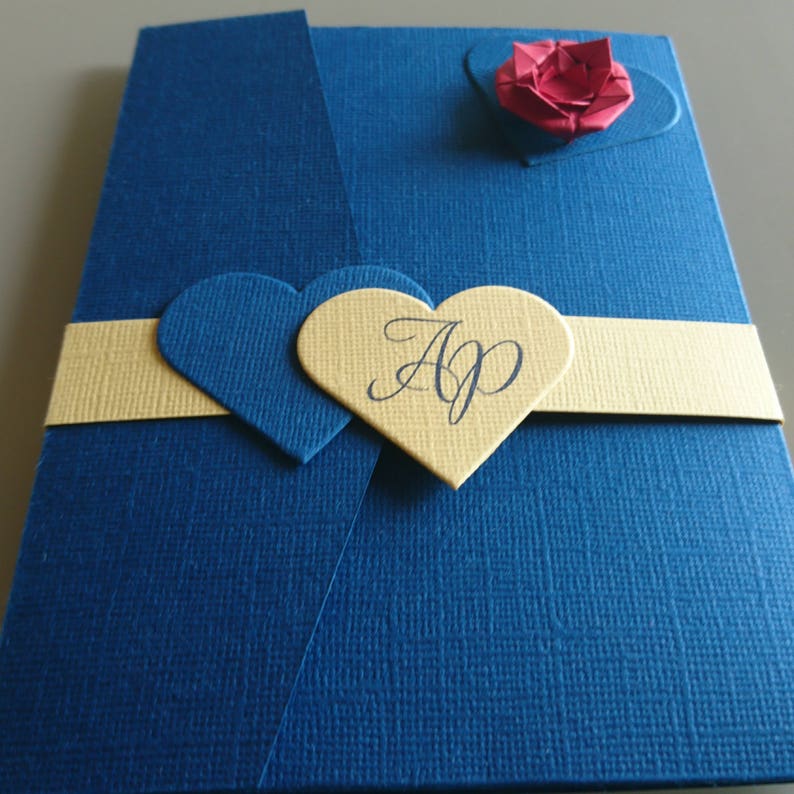 fairy KlrKrea Princess customizable Wedding invitation wedding invitation wedding pocketfold wedding romantic
