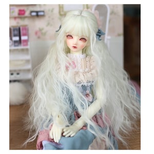 Bjd SD doll wig high temperature fiber wig with bangs long curly hair For 1/3 1/4 1/6 MSD YOSD doll wig Doll accessories toys