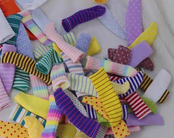 BJD Doll Socks 1/6 & 1/4 Scale: Five Random Pairs