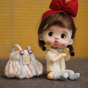 4Pcs/Set Ob11 Headband Obitsu11 Strap Dress 1/12Doll Socks (Fit GSC,Cu-Poche,YMY P9, Molly)