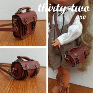 BJD Clothing 1/6 Bjd Doll Accessories Backpack Toys Obitsu 11 Doll Clothes DIY Fashion Toy Messenger Bag For Doll Gift