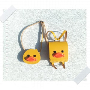 BJD Kleidung 1/12 Bjd Puppen Accessoires Rucksack Spielzeug Obitsu 11 Puppenkleidung DIY Mode Ente Schultertasche Für Puppe Geschenk 1Stk