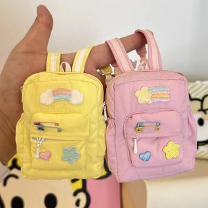 BJD Doll Accessories Backpacks For Bjd 1/6 Blythe OB24 Doll Clothes Handmade Backpacks For Blythe Clothes Miniature Item