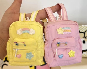 1/4 Bjd Doll Clothes Leisure Versatile Fashion Accessories 1/6 Bjd Doll Clothes Collocation Large Capacity Daily Zipper Backpack