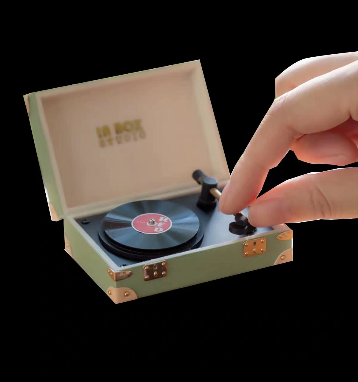 Maison de poupées Petit tourne-disque gramophone Accessoire de salle de musique à l'ancienne - Canada