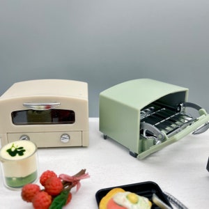 1/6 Scale Dollhouse Miature Oven Model Mini Appliances for Barbies Blyth Doll Food Pretend Play Kitchen Cake Toy Accessories