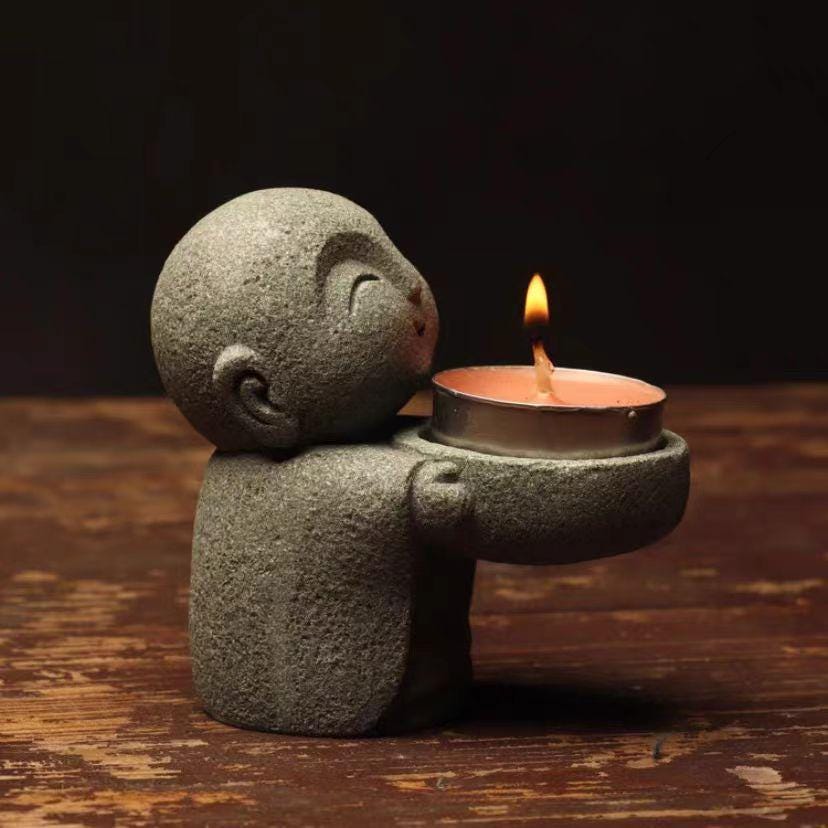 世界の置物　12点 Jizo Statue Candle Holder - Etsy
