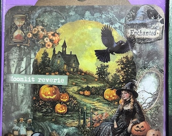 8 x 6 Mixed Media Art Piece Verzaubert (Gerahmt)