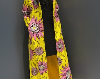 Handmade Ankara Duster Coat | African Print Outerwear