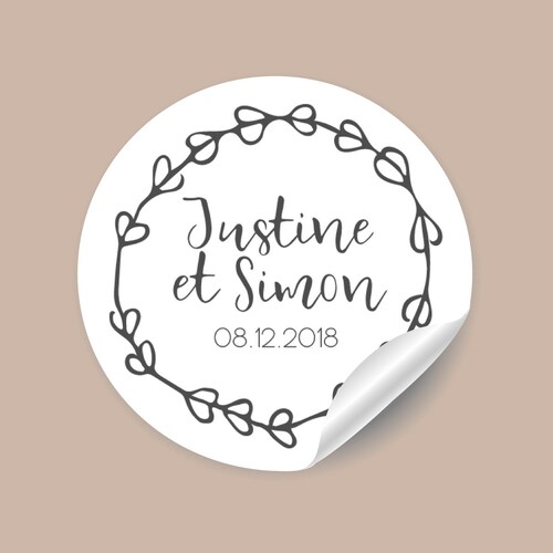 EDITABLE Wedding Circle Tags Printable Green Wedding Labels | Etsy Canada