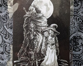 The Wolf and the Witch || Postcard print