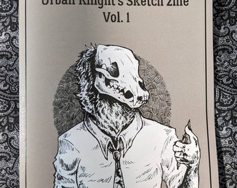 Sketch zine, Vol 1 || Horror sketchbook zine