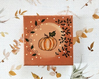 Small pumpkin painting painting children's bedroom wall decoration
