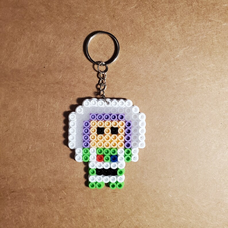 Buzz Lightyear Perler Bead Keychain Toy Story Etsy