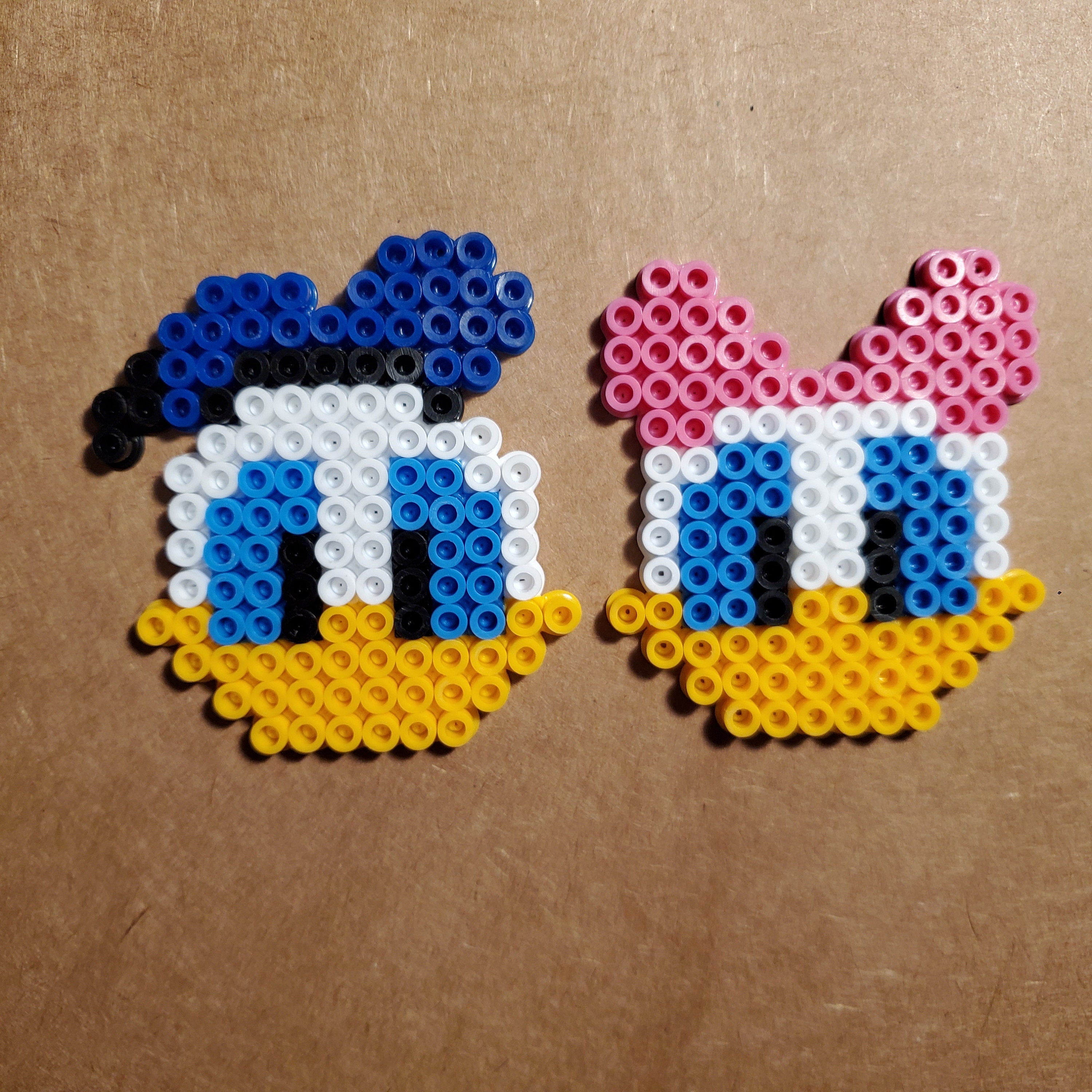 Donald & Daisy Duck Perler Bead Mickey Mouse Etsy