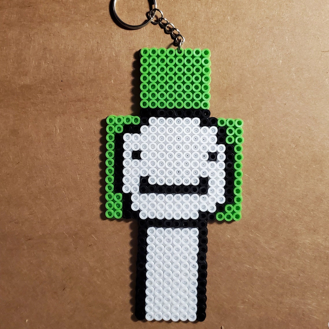 Dream Minecraft Skin Perler Bead Keychain Minecraft Youtuber | Etsy UK