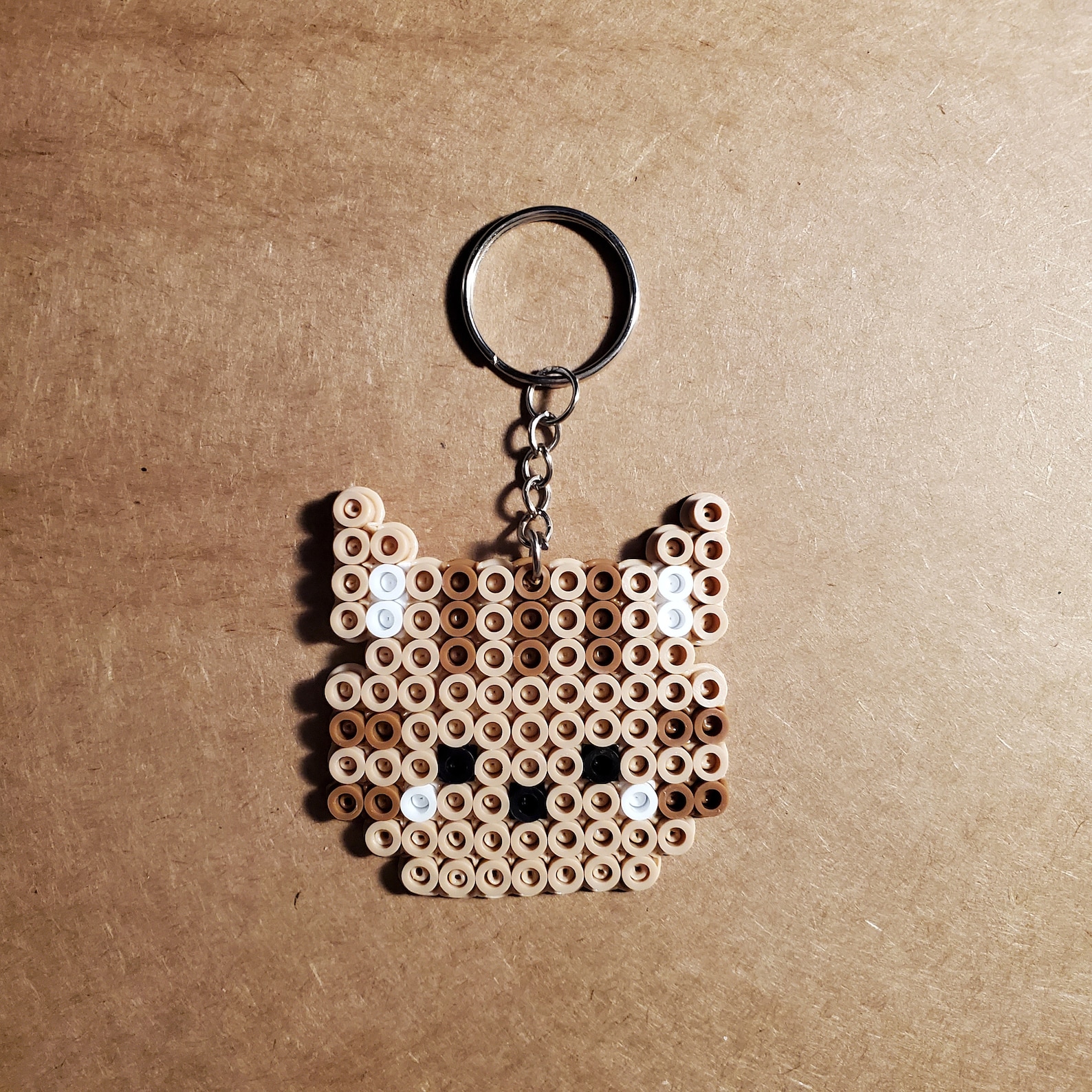 Cat Perler Bead Keychain Etsy
