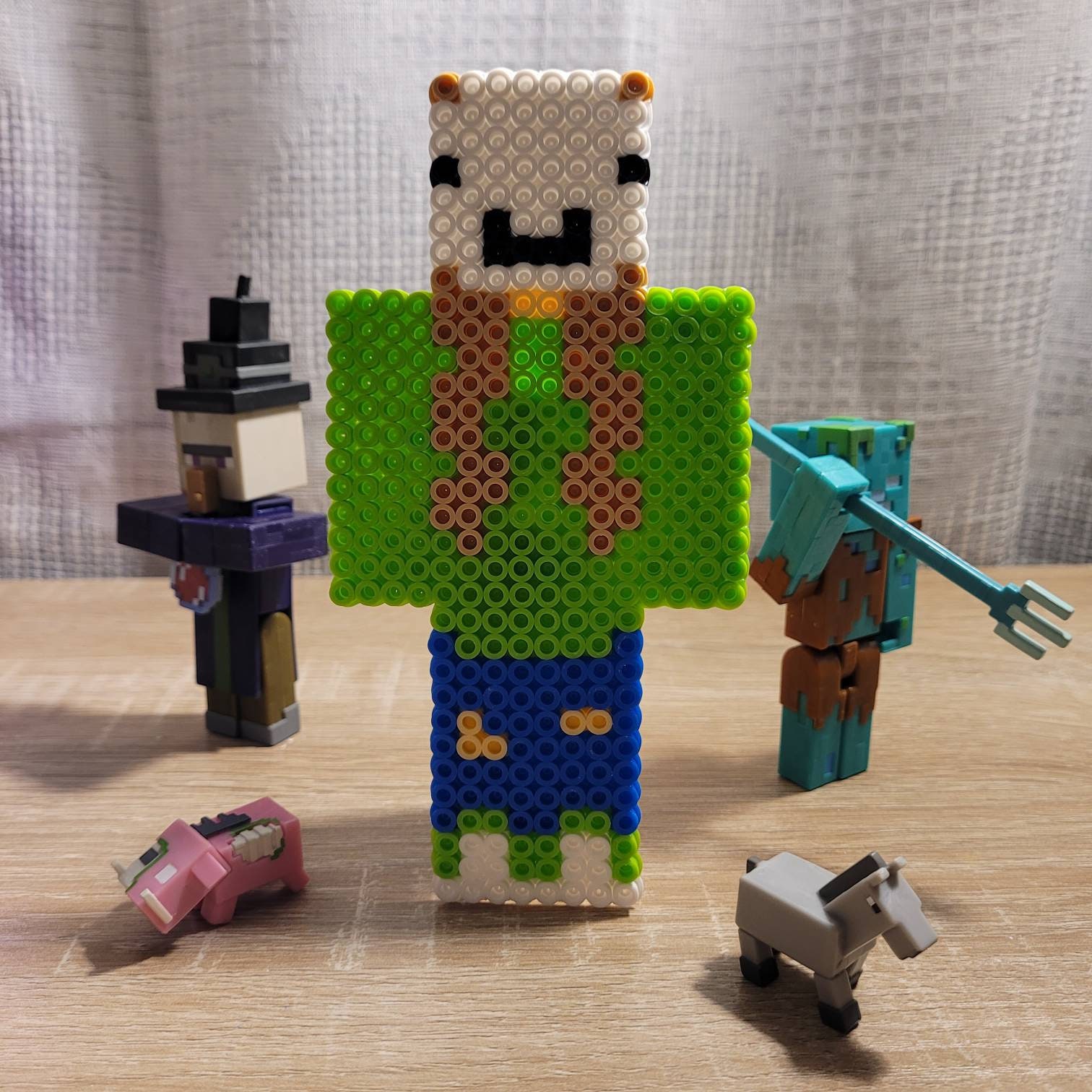 Quackity SMP Wilbur Soot MCYT Minecraft Skin Earrings Perler QSMP DSMP