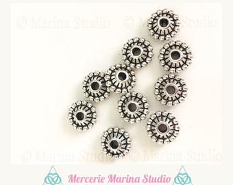 10 pearls 11mm bali silver 3D