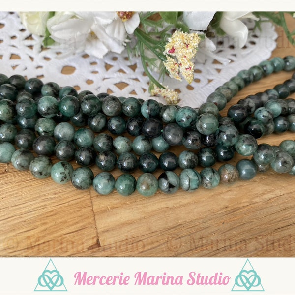 RARE Emerald Pearls A about 6mm or 8mm or 4mm natural *reiki * chakra healing * bracelet life path