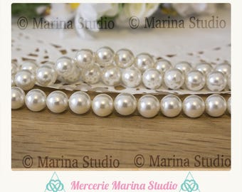 10 vegan cultured pearls made in laboratory 8mm 6mm perfect for creating bracelet life path