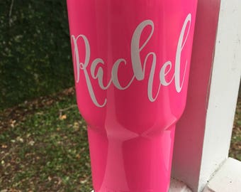 Name permanent vinyl decal for tumbler/cup/yeti/rtic