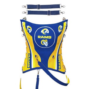 Pro Football LA RAMS Football Team Corset Bustier Top, Mothers Gift, Birthday Gift Party Outfit Girls Night, Game Day Outfit Girlfriend Game