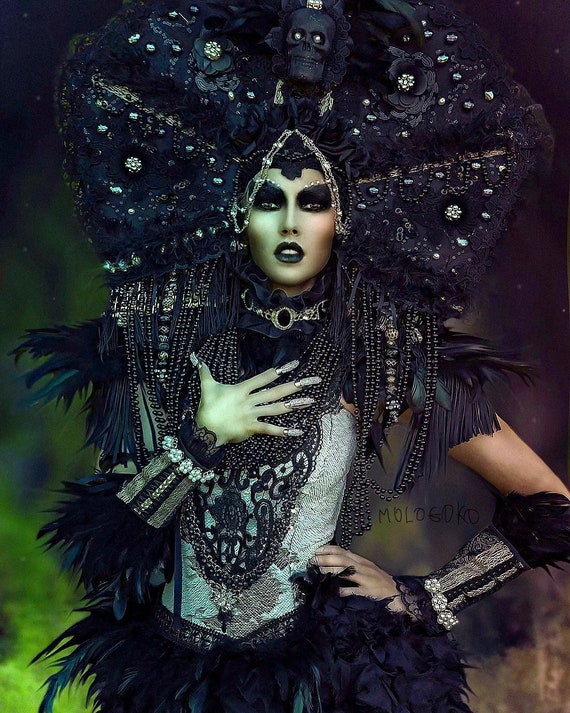 Black Queen Queen of the Damned Halloween Costume Vampire - Etsy