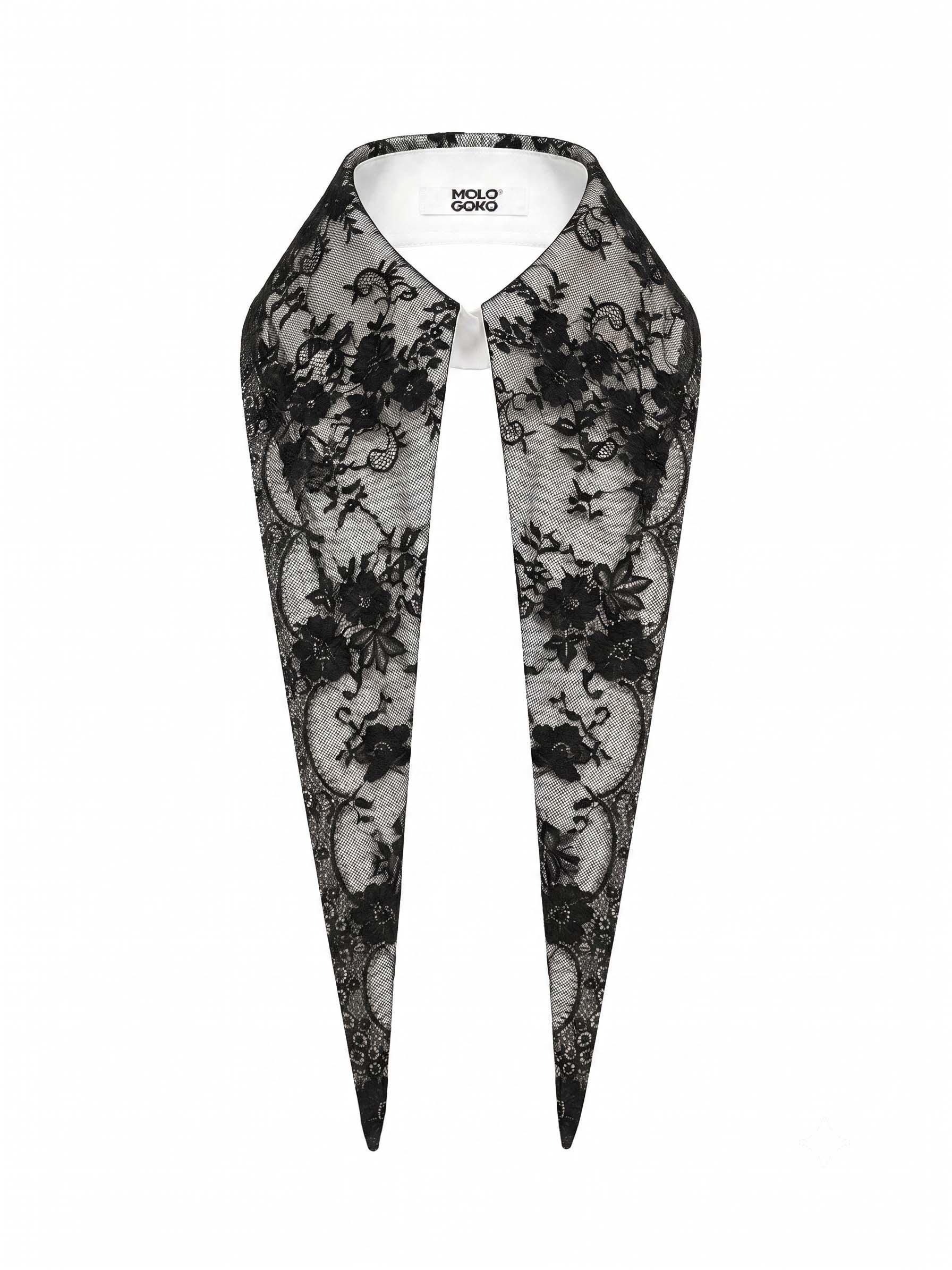 The Baroness 16" Long Detachable Lace Collar