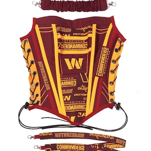 Football Team Apparel WASHINGTON COMMANDERS Football Team Corset Bustier Top, Birthday Gift, Party Outfit Girls Night, Game Day Outfit Gift