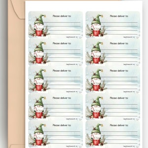 Christmas Gnomes Please Deliver To Labels, PDTs