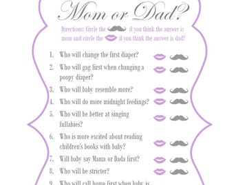 Gender reveal quiz | Etsy