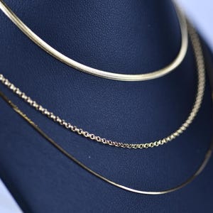 Stylish double chain, 925 sterling silver 14k yellow gold plated necklace