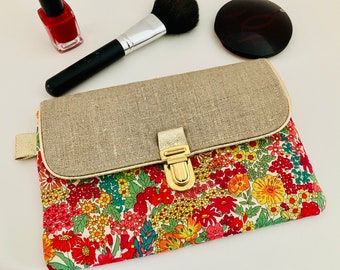 Liberty fleece pencil case with satchel attachment