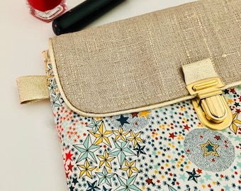 Liberty fleece pencil case with satchel attachment