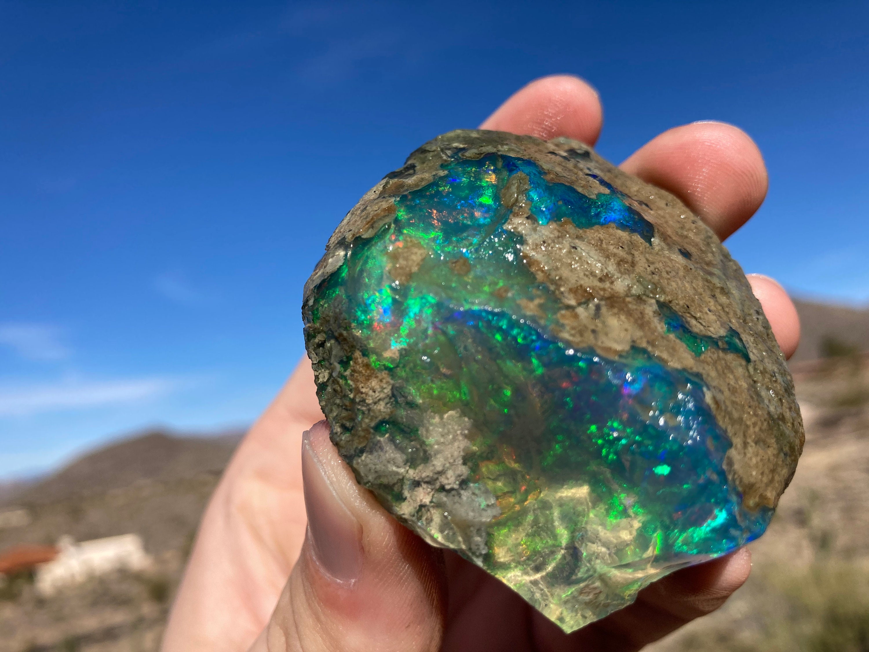Ethiopian Opal Specimen 120.2 grams Raw Opal Rough Opal Etsy