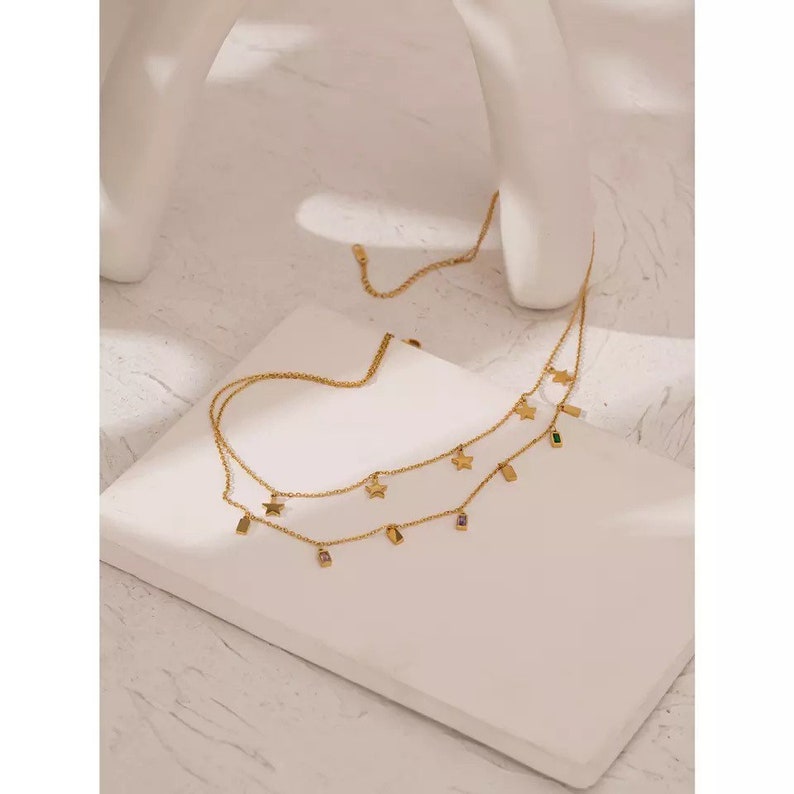 April Non Tarnish Stainless Steel Necklace