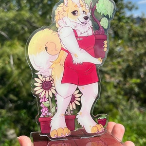 Furry Flower Shop Samoyed Acrylic Standee