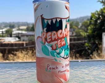 Peach Tea Soda Can Style Tumbler
