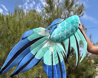 Beta Fish Fursuit Tail