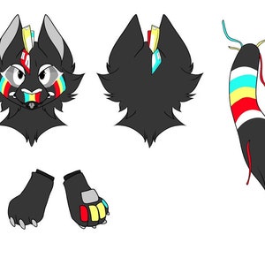 Custom Fursuit Partial Reference Sheet Commissions NOT - Etsy Australia
