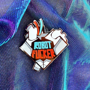 2” Robot Lover Enamel Pin